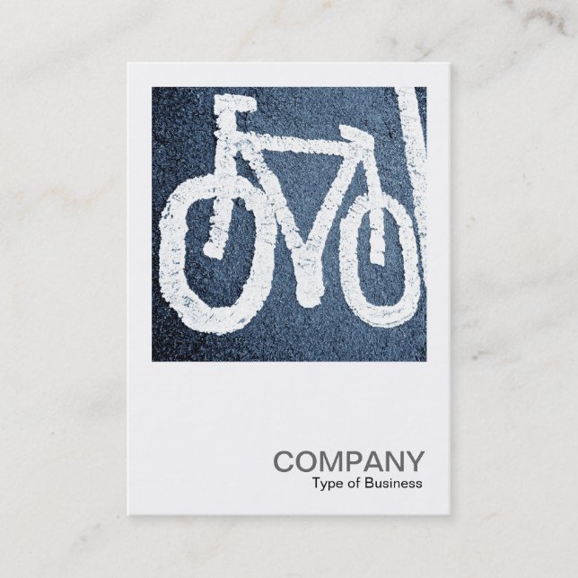 Carte De Visite Carré Photo 011 - Vélo de route (Devant)