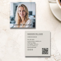 Photo personnalisée professionnelle QR Médias soci