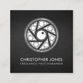 Carte De Visite Carré Photographe de la caméra d'art numérique Shutter