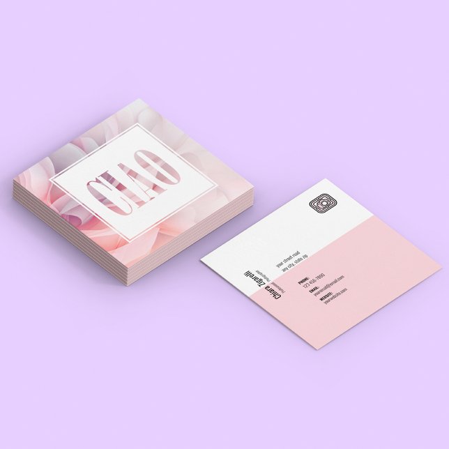 Carte De Visite Carré Photographe professionnel (Créateur téléchargé)