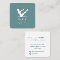 Pilates de logo minimaux Turquoise vert féminin