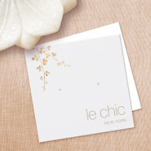 Porte-oreille Carré artisanal Gold Branch
