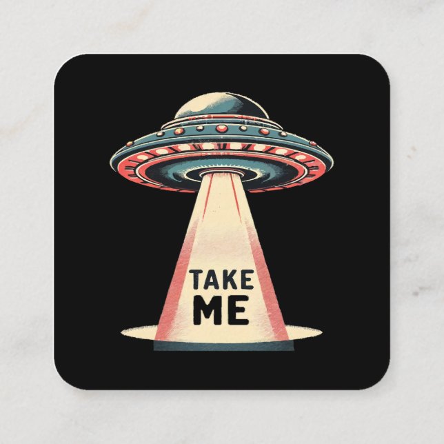 Carte De Visite Carré prendre (Dos)