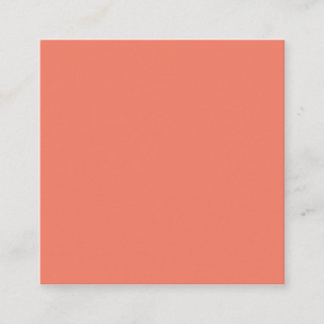 Carte De Visite Carré Printemps été couleur rose rose (Devant)