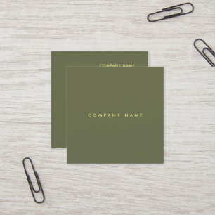 Carte De Visite Carré Professionnel moderne luxe Premium Silk tendance