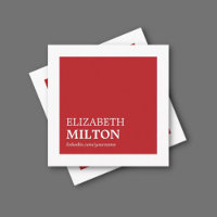 Professionnel Simple Élégant Rouge Blanc Consultan