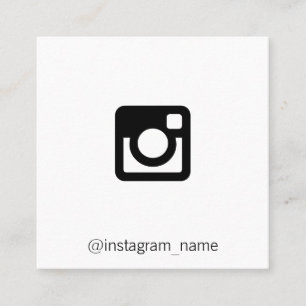 Carte De Visite Carré Promotion des médias sociaux