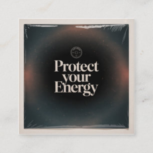Carte De Visite Carré Protégez Votre Énergie