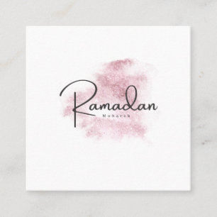 Carte De Visite Carré Ramadan Mubarak karem