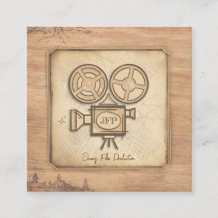 Carte De Visite Carré Réalisateur, acteur, producteur de cinéma, cadreur
