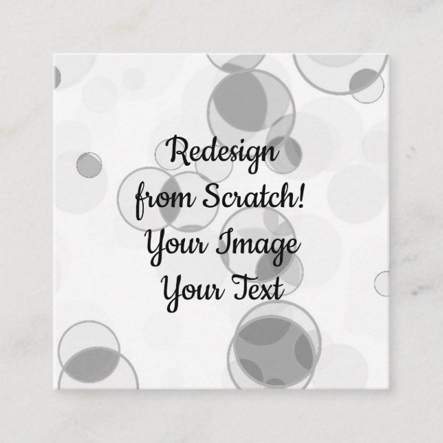 Carte De Visite Carré Redesign from Scratch - Créez votre propre (Devant)