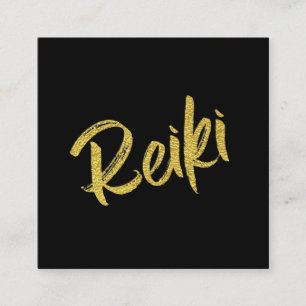 Carte De Visite Carré *~* Reiki Master Praticien Energie Guérisseur Heal