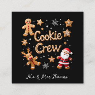 Carte De Visite Carré Rejoignez l'équipe de biscuits Votre Noël ultime