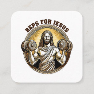 Carte De Visite Carré Représentants pour Jésus