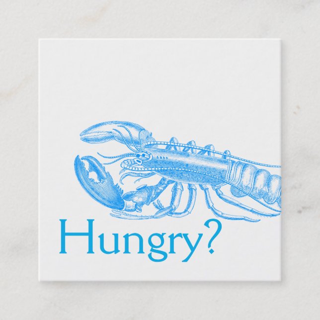 Carte De Visite Carré Restaurants Für (Devant)