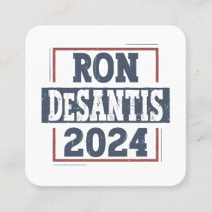 Carte De Visite Carré Ron DeSantis 2024 