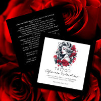 Rouge Roses tatouage Instructions de soins postéri
