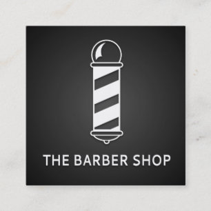 Carte De Visite Carré Salon de barbier simple minimaliste sur tableau no