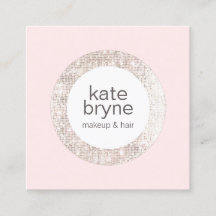 Salon de beauté moderne Pink Sequin