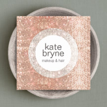 Salon de beauté moderne Rose Gold Sequin