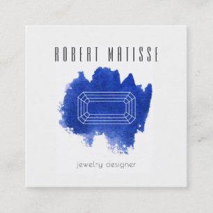 Carte De Visite Carré Sapphire Gemstone