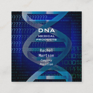 Carte De Visite Carré Science Médicale ADN