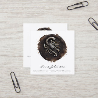 Carte de visite Carré Scorpio Zodiac