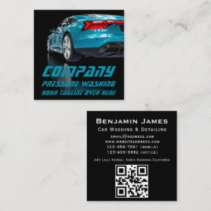 Carte De Visite Carré Service de détail automatique mobile professionnel