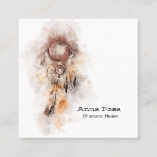 Carte De Visite Carré *~* Shaman, un catcheur de drame sacré de tribus