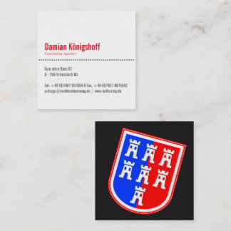 Carte De Visite Carré Siebenbürgen Visitenkarten