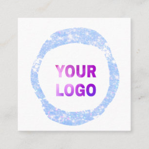 Carte De Visite Carré simple et minimal ajoutez votre logo/votre design 