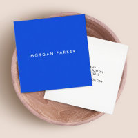Simple moderne professionnel Carré bleu Cobalt