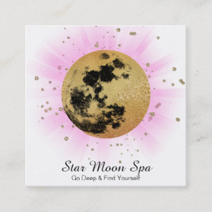 Carte De Visite Carré *~* Sky Cosmos Universe Stars Lune Lunaire