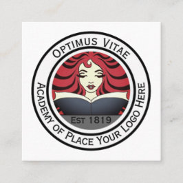Carte De Visite Carré Société professionnelle du logo personnalisé
