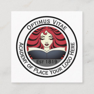 Carte De Visite Carré Société professionnelle du logo personnalisé