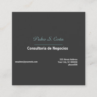 Carte De Visite Carré Sous-directeur pointu de conseiller commercial
