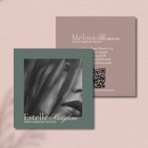 Studio De Cheveux Moderne Vert Brown Script