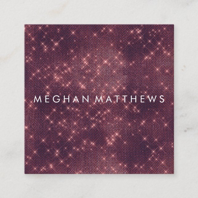 Carte De Visite Carré Styliste de beauté gothique foncé (Devant)