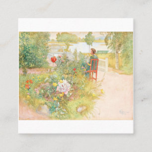 Carte De Visite Carré Summer In Sundborn By Carl Larsson