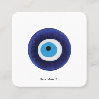 Carte De Visite Carré Symbole mauvais de protection oculaire de Nazar