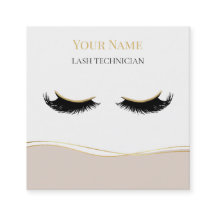 Technicienne de cils QR code de luxe