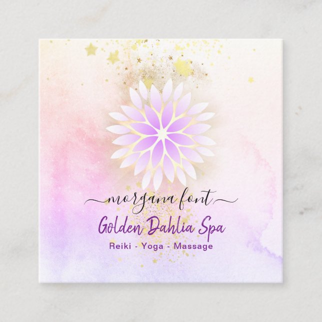 Carte De Visite Carré *~ Test de police  morgana police  (Devant)