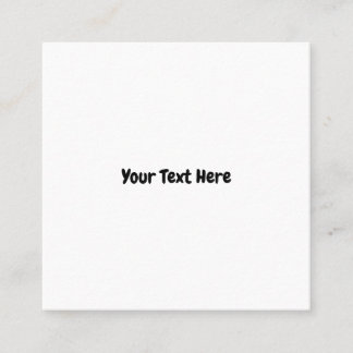 Carte De Visite Carré Texte personnalisé