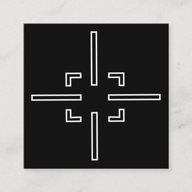 Carte De Visite Carré Tir sportif (Devant)