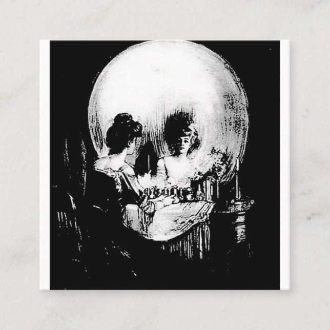 Carte De Visite Carré Tout Est Vanity Charles Allan Gilbert (Devant)