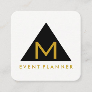 Carte De Visite Carré Triangle géométrique simple