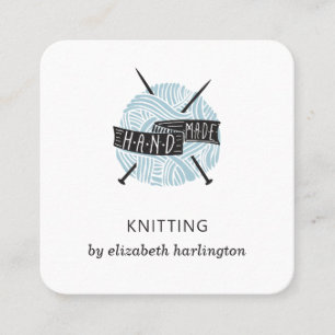 Carte De Visite Carré Tricot fait main. Fournitures artisanales de Croch