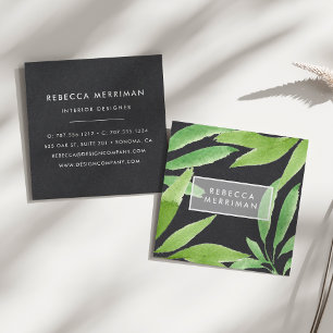 Carte De Visite Carré Tropiques de minuit