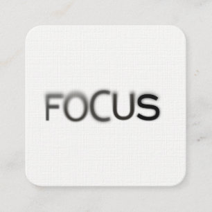 Carte De Visite Carré Typographie simple minimale de photographe de