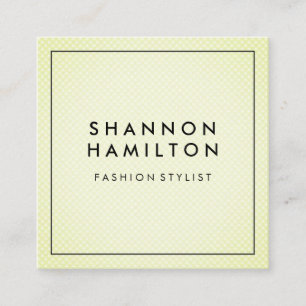 Carte De Visite Carré Vert Motif à échelle douce